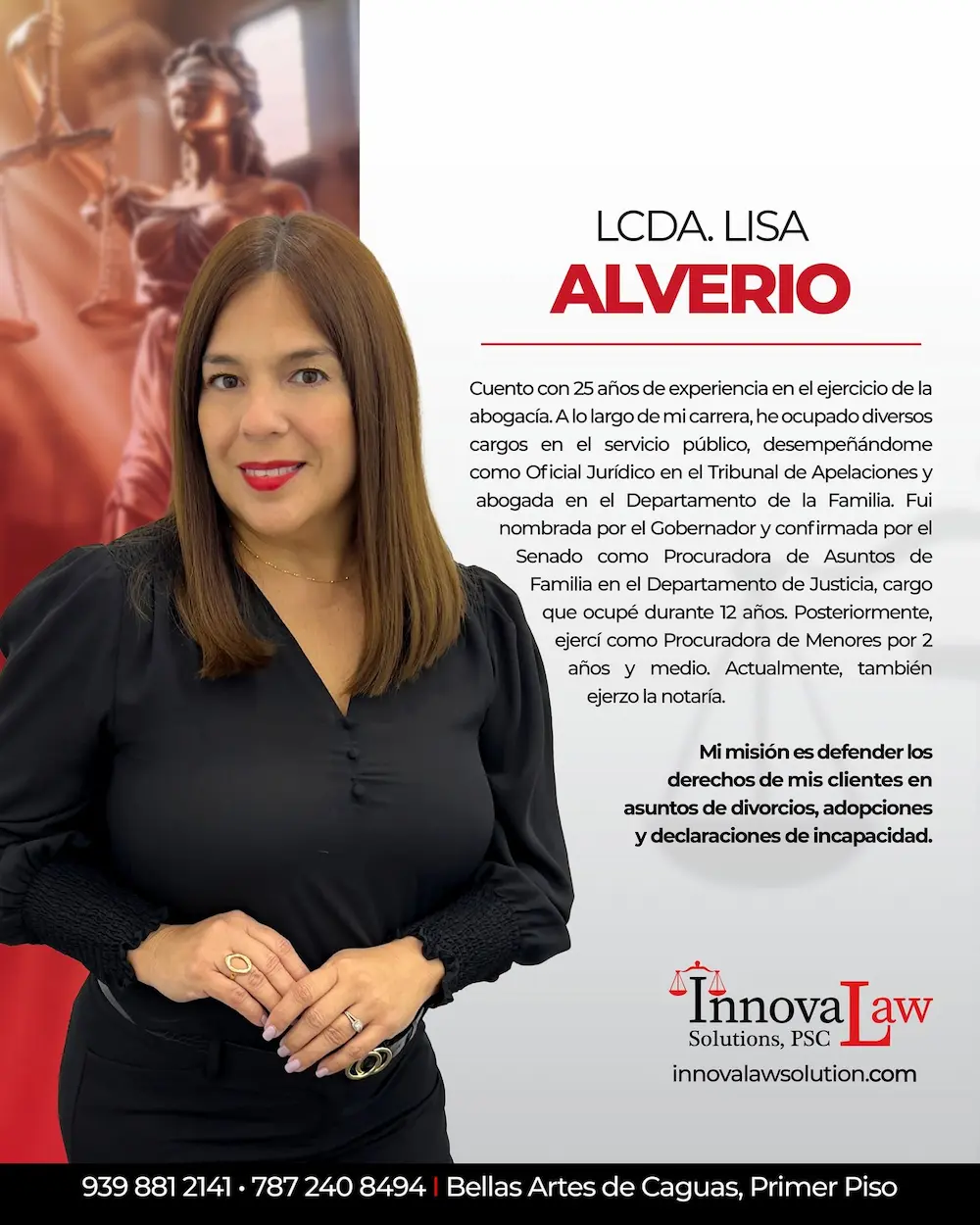 Lcda. Lisa A. · Abogado/a y Notario/a
