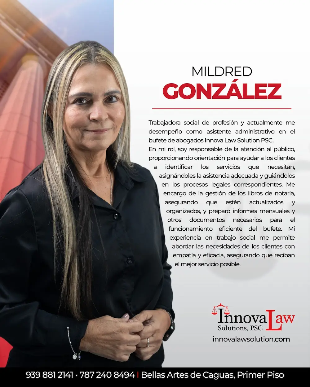 Lcda. Mildred G. · Abogado/a