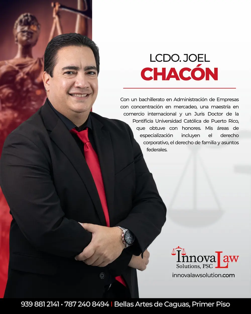 Lcdo. Joel Chacón · Abogado/a